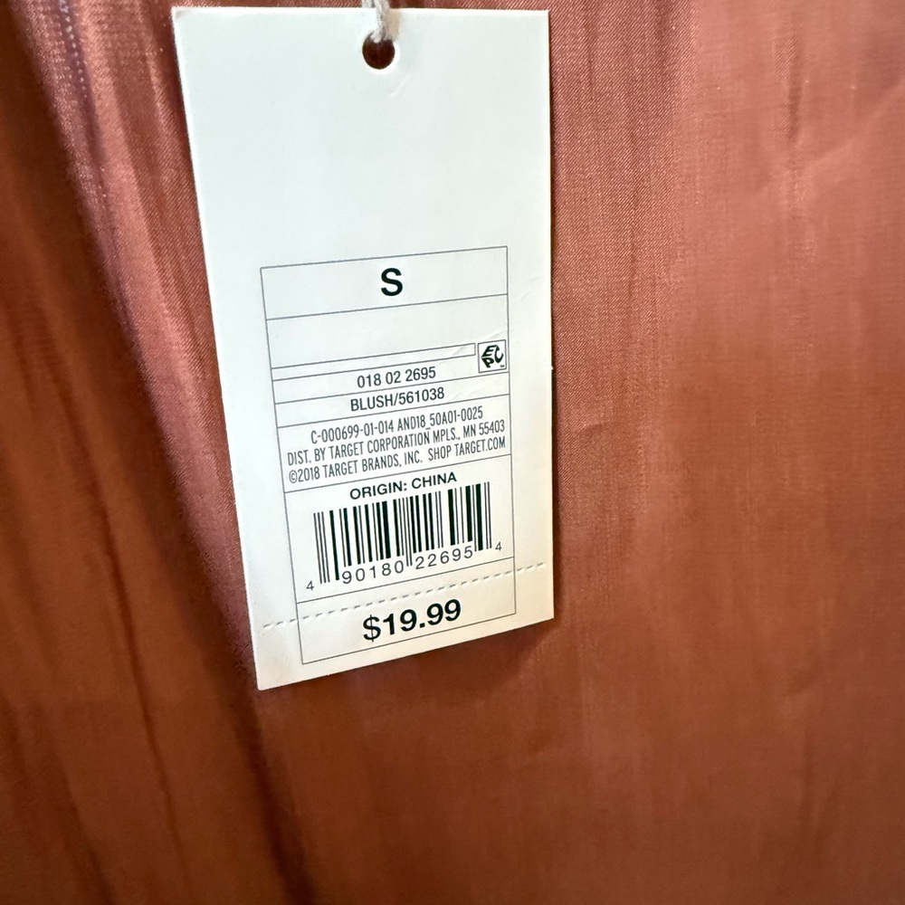 NWT a new day orange satin tank top - Picture 3 of 7